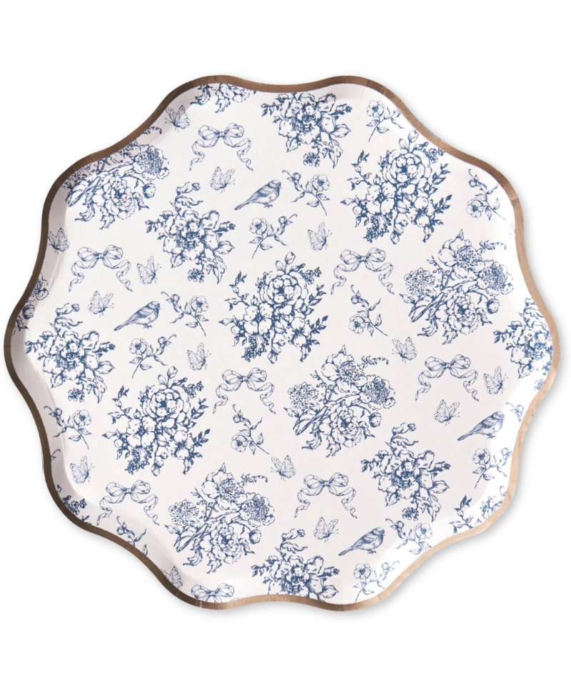 Coastal Manor Toile Small Plates - Image 2