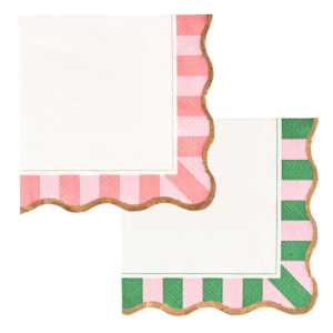 Palm Breeze Stripe Cocktail Napkins