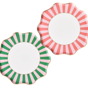 Palm Breeze Stripe Dinner Plates